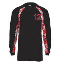 12 Adult Digital Camo Hook Long Sleeve