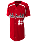 NameNumber DISCONTINUED Adult Full Button Softball Jerseys Online - NW4189