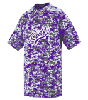 Kids Youth Digi Camo Wicking Two-Button Jersey