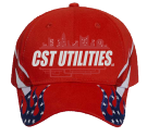 CST-red-flag-hat Low Pro Pre Embroidered Otto Cap