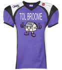TOL-BROOME DISCONTINUED Adult Red Zone Steelmesh Football Jersey 1355