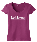 Love-Is-Everything- DISCONTINUED Junior Ladies Deep Scoop Tee