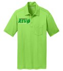 REV-TShirt Adult Performance Pocket Polo Shirt