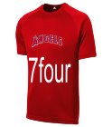 7four Angels MLB Adult League Team Jerseys - Official Nike MLB Wordmark Poly Tees - N223