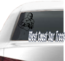 West-Coast-Sur-Trece Car Vinyl Window Stickers